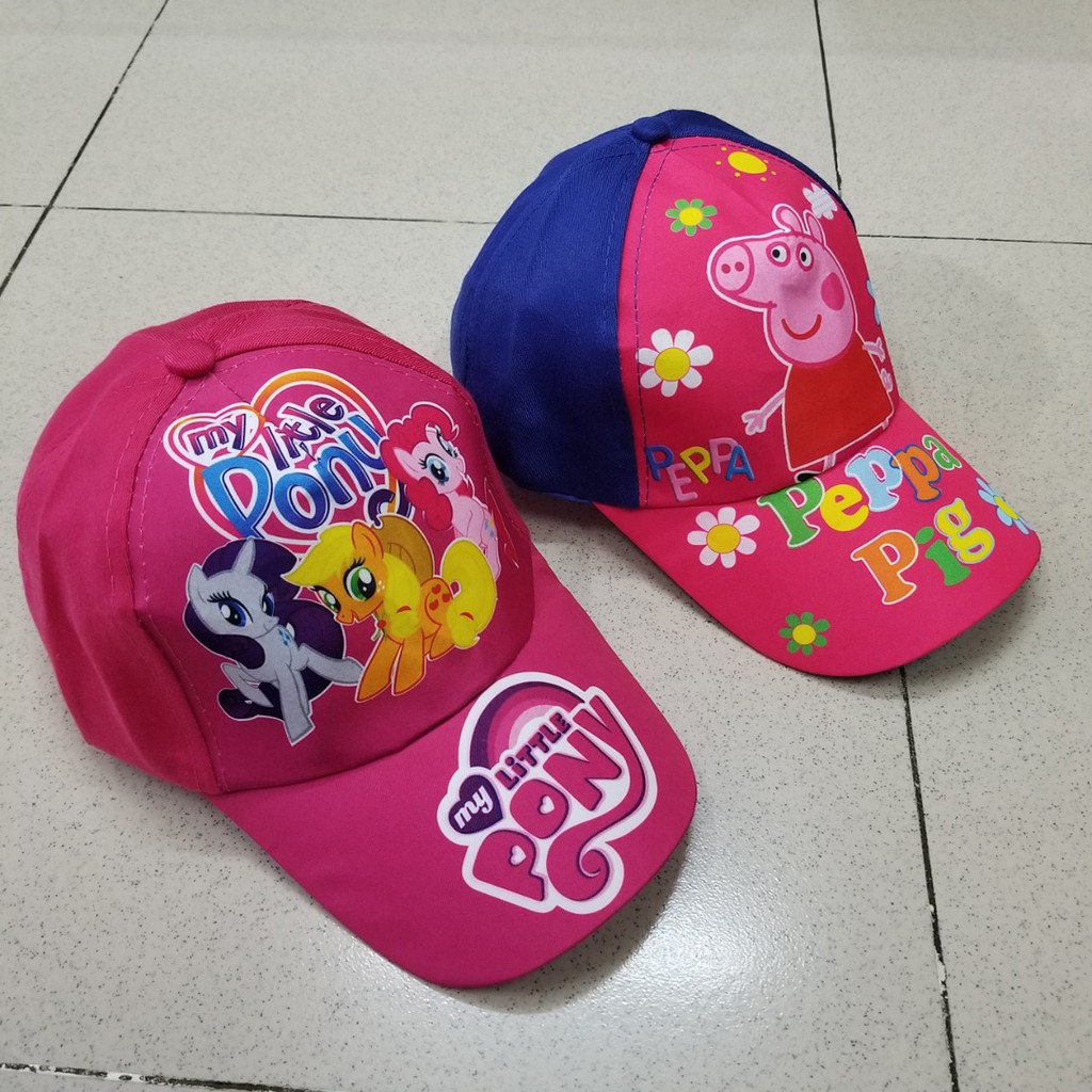 Nón kết hoạt hình pony và heo peppa cho bé gái