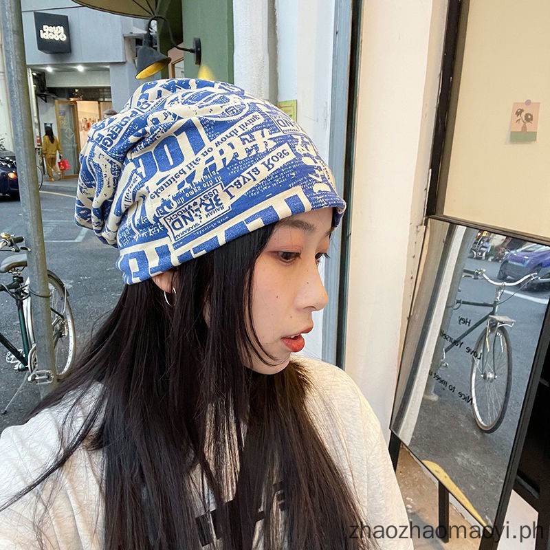 Mũ trùm đầu chống bụi bẩn thoáng khí in họa tiết cho nam và nữ