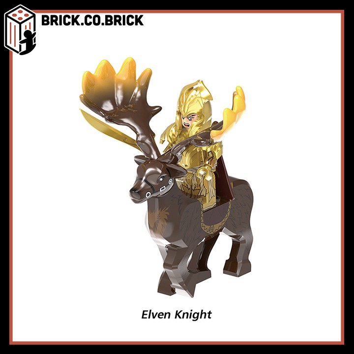 Hươu sừng Hobbit Wizard Warrior cho binh lính trung cổ Đồ chơi lắp ráp lego X1751-X1752