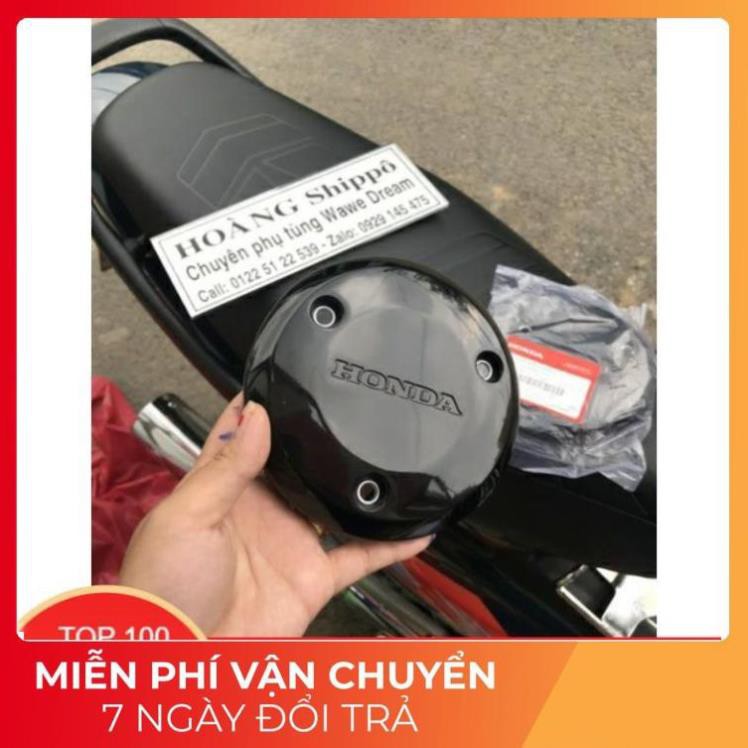 nắp lốc nồi wave, ốp lốc nồi honda chính hãng màu đen