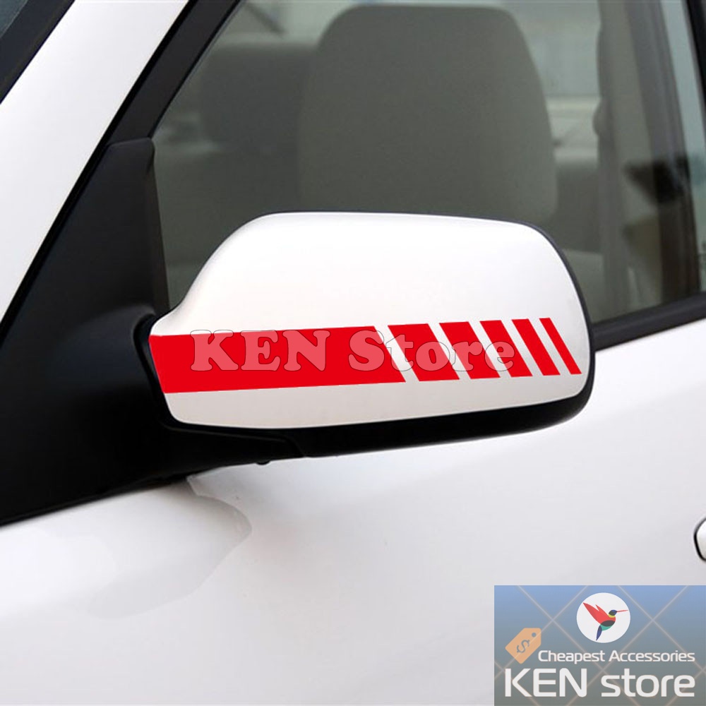 Decal dán gương chiếu hậu cho xe ô tô kiểu line
