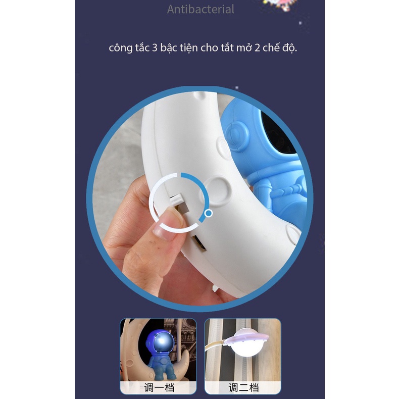 (Sẳn hàng tại kho tp.HCM) Đèn LED đẻ bàn Phi Hành  Gia tham hiểm mặt trăng,Trang Trí Bàn Làm Việc Phòng Ngủ Phòng Khách