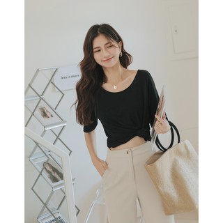 Áo thun lạnh cổ tròn basic nữ Air Space 2121821015