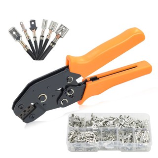 Kìm bấm dây điện Sn-48B 0.5-2.5mm2 20-13AWG chất lượng cao kèm hộp đựng đầu nối 2.8 4.8 (có bán lẻ hộp đầu nối)