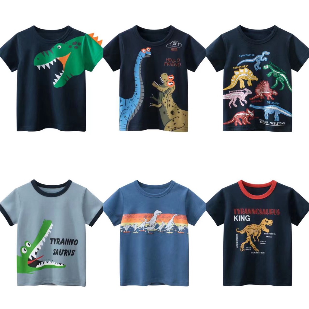 Áo thun SOFFNY thiết kế tay ngắn vải cotton in họa tiết hoạt hình thời trang mùa hè dành cho bé trai và bé gái