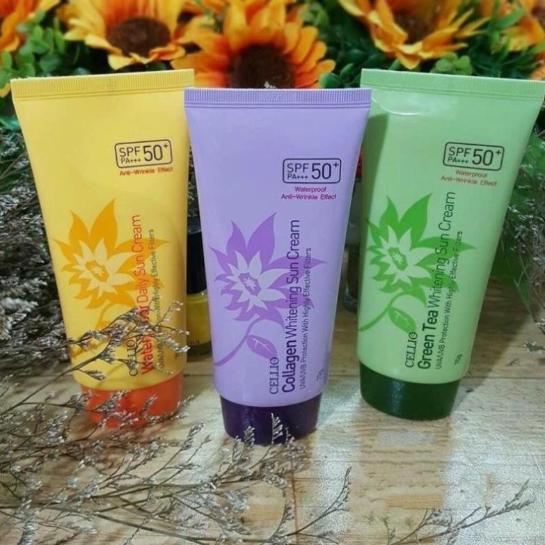 Kem chống nắng CELLIO SPF 50 PA++ Chống tia UV, dưỡng trắng hiệu quả