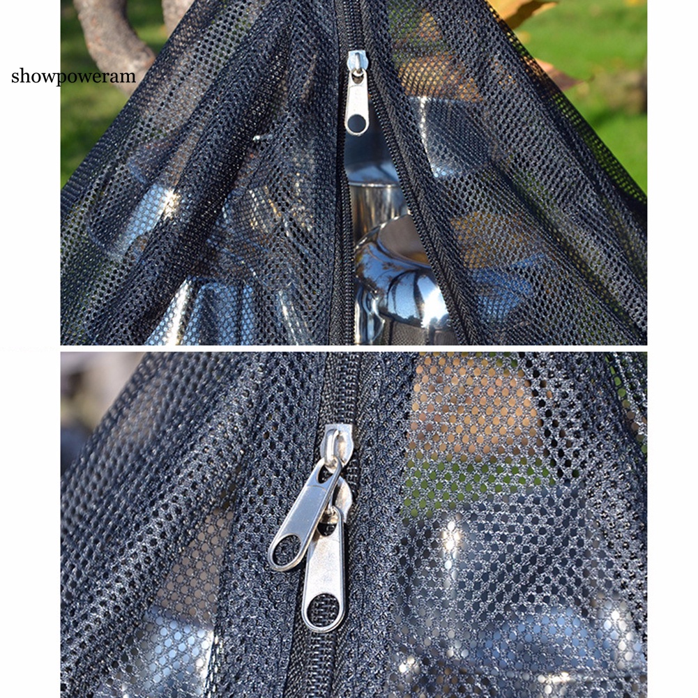 Túi lưới treo phơi đồ 3 tầng có thể gấp gọn tiện dụng