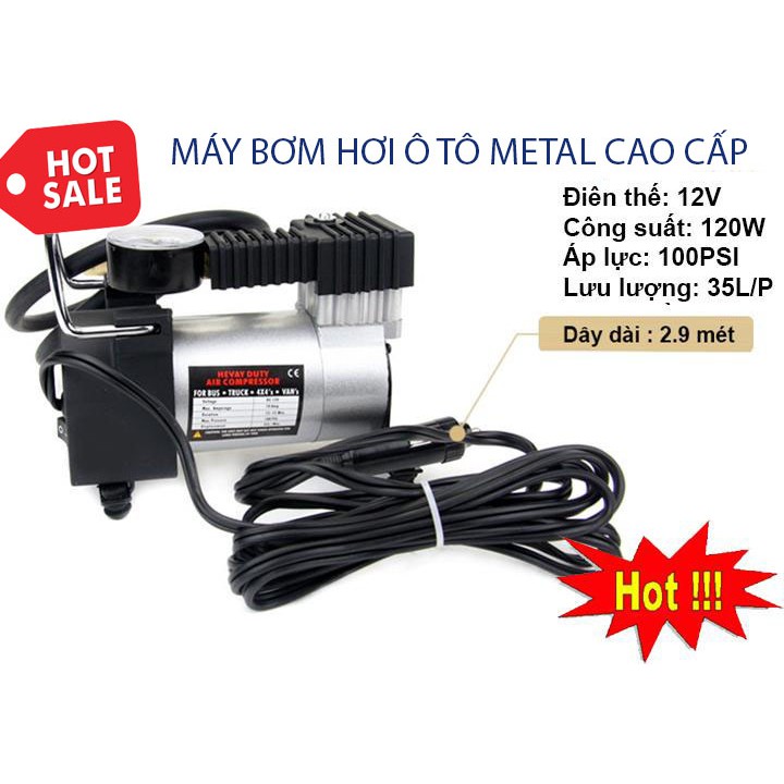 Máy Nén Khí Áp Suất Cao - Bơm Hơi Ô Tô, Xe Máy, Xe Đạp