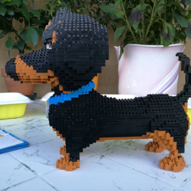 Mô hình Lego Chó Lạp Xưởng Dachshund Đẳng Cấp Thú Cưng Balody 20cm