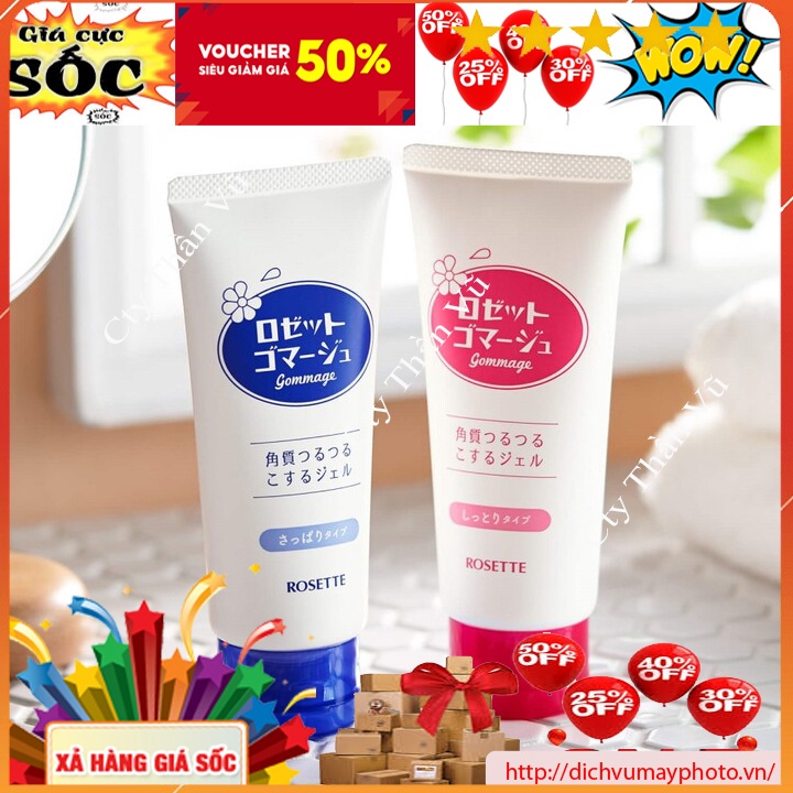Tẩy Tế Bào Chết Nhật Bản Rosette Gommage 120g Chiết Xuất Từ Thiên Nhiên hàng nhập khẩu chất lượng