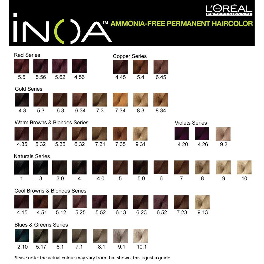 Màu nhuộm tóc L'oreal Inoa Ammonia Free Permanent Hair Color 60ml