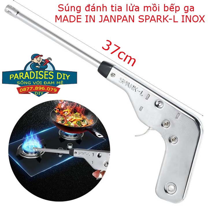 SÚNG INOX MỒI LỬA BẾP GAS  JAPAN SPARK-L