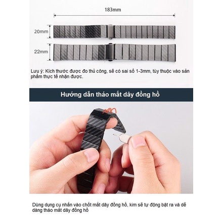 Dây Đeo Carbon siêu bền Samsung Galaxy Watch 4 CB01