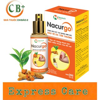 ✅ [CHÍNH HÃNG] Dung dịch xịt vết thương Nacurgo 30ml.