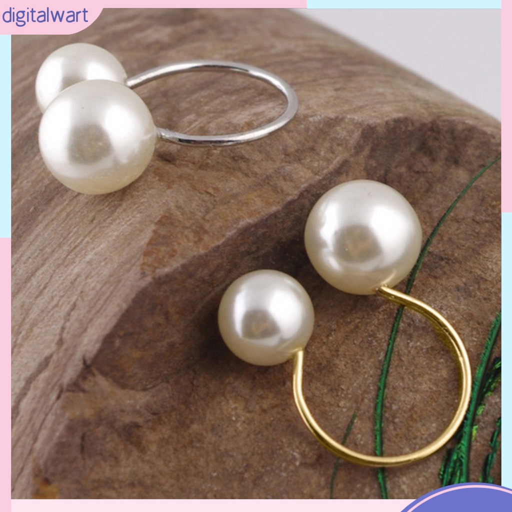 Nhẫn Nữ Đính Ngọc Trai Nhân Tạo Thời Trang