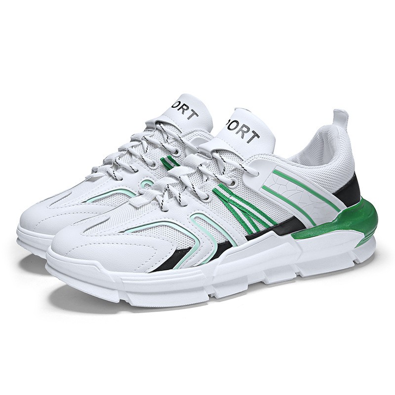 Giày Sneaker Thể Thao Nam Alami GTT01 - Viền xanh lục