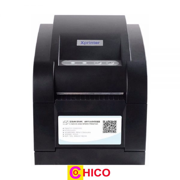 Máy in tem, mã vạch nhiệt, tem ghtk Xprinter XP-350B/XP-350BM LAN/USB in đơn hàng shopee Tem Mã Vạch, in đơn hàng