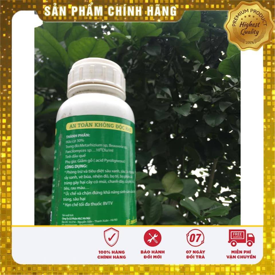 CHẾ PHẨM TRỪ SÂU SINH HỌC BIO PLUS HLC CHUYÊN DIỆT CÁC LOẠI SÂU VẼ BÙA, NHỆN ĐỎ, TRĨ, RẦY, RỆP,... CHO CÂY TRỒNG - 500ML