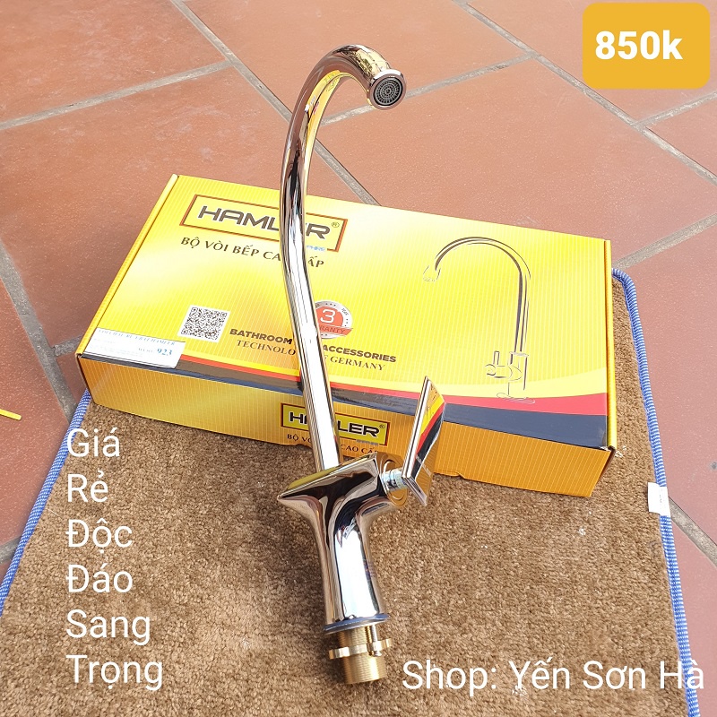 Vòi rửa chén bát nóng lạnh Hamler 923 chính hiệu giá gốc