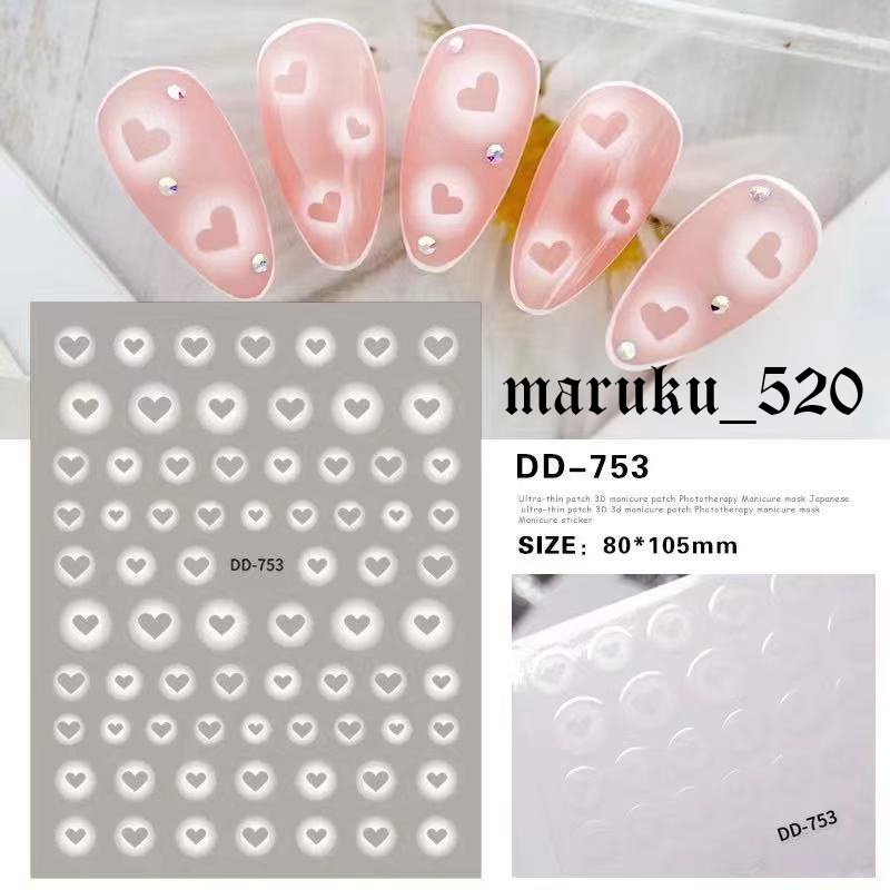 Sticker chữ mã mới trang trí nail dd753