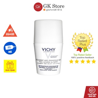 Lăn Khử Mùi Cho Da Siêu Nhạy Cảm - Vichy Déodotant Anti-Transpirant 48H For Sensitive Skin