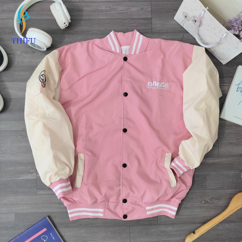 Áo Khoác Dù THIFU FASHION 2 Lớp Thêu BADGE Chống Nắng Tránh Mưa Cho Nam Và Nữ