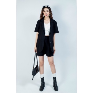 Set Blazer vải Linen đũi
