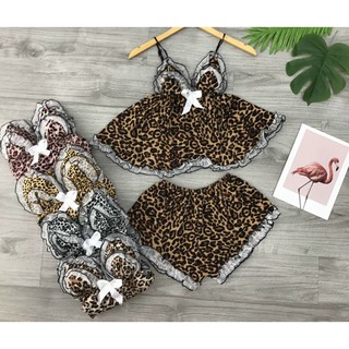 Bộ Ngủ Beo Phối Ren