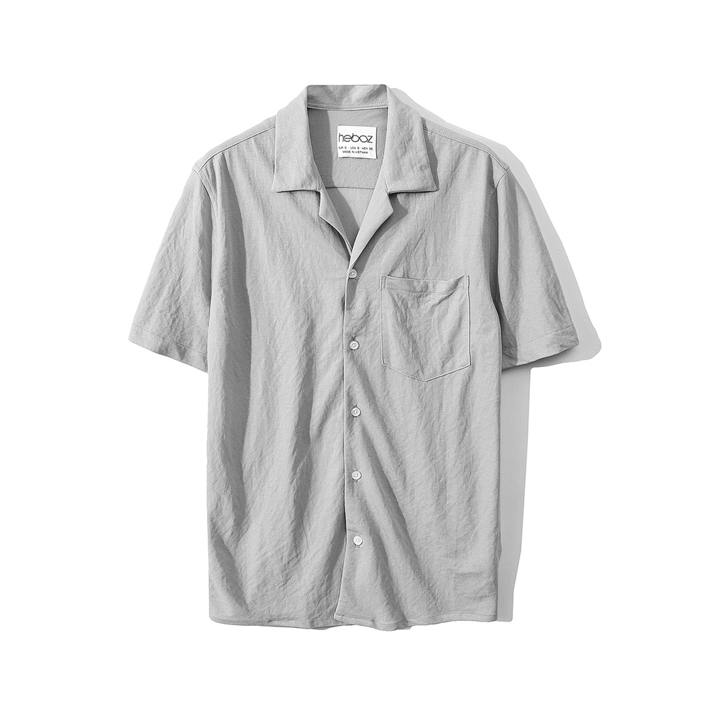 Áo sơ mi pijama ngắn tay nam HEBOZ vải đũi nhăn tự nhiên, nhẹ nhàng và mát - 00000656 | BigBuy360 - bigbuy360.vn