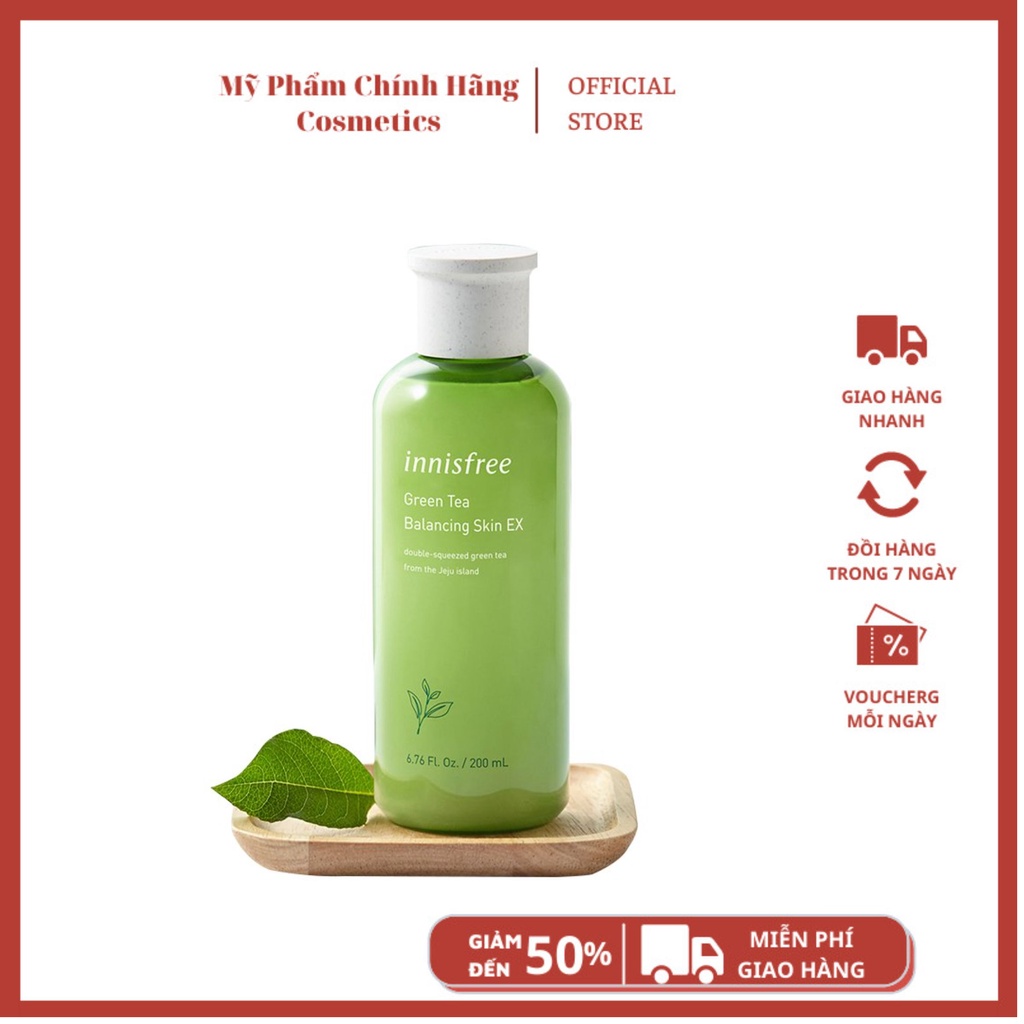 Nước Hoa Hồng Innisfree Trà Xanh Green Tea Balancing Skin EX 200ml