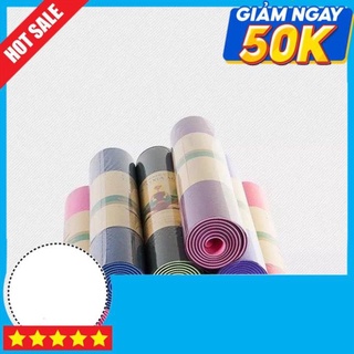 thảm tập yoga nhà loại 6mm/8mm thảm tập yoga chống trượt 2 lớp TPE cao cấp,Thảm tập ngồi thiền Thảm tập gym