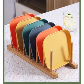 Dĩa Nhựa Vuông Đủ Màu Loại Dày 15x15cm Kèm Khay Đựng Dùng Chia Phần Thức Ăn Hoặc Đựng Xương Trên Bàn Ăn