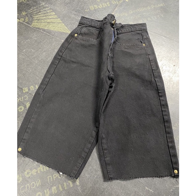 Quần jean Lửng nữ cạp cao Unisex❤chất bò dày  phai màu, không co giãn❤Hàng Quảng Châu Cao Cấp Jeans Short