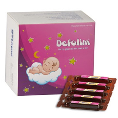 Defolim Giảm mồ hôi trộm ở trẻ, giúp bé ngủ sâu