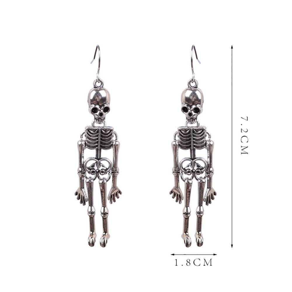 Bông Tai Hình Bộ Xương Phong Cách Gothic Punk Dành Cho Nữ