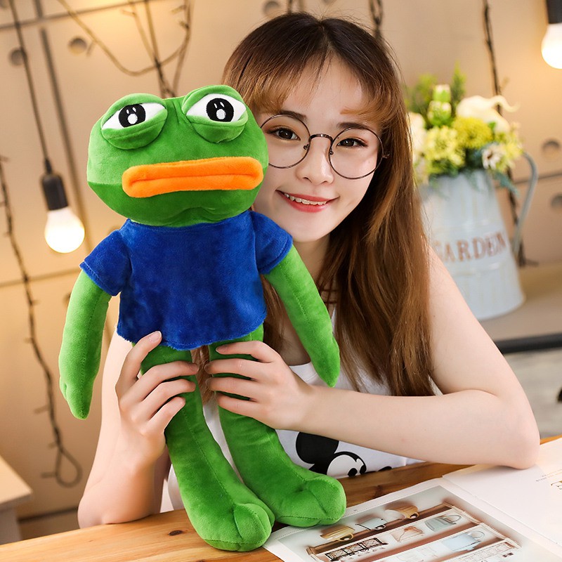 Ếch pepe nhồi bông mắt to xinh xắn 90cm làm quà sinh nhật