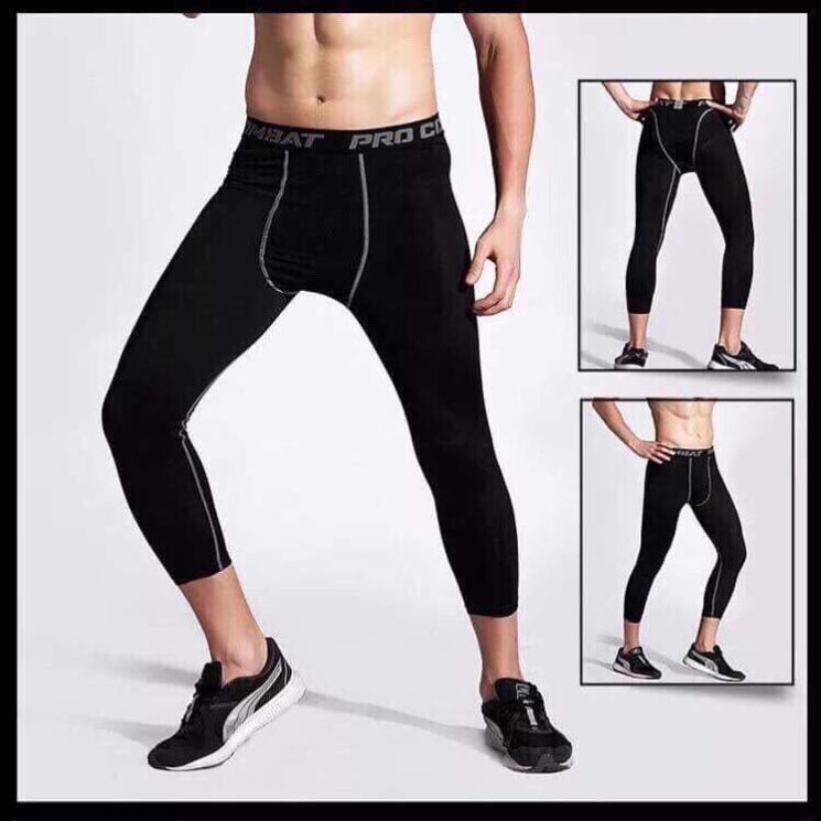 QUẦN GIỮ NHIỆT COMBAT PRO LEGGING NAM TẬP GYM BÓNG ĐÁ BÓNG RỔ CÓ HỌA TIẾT 💝