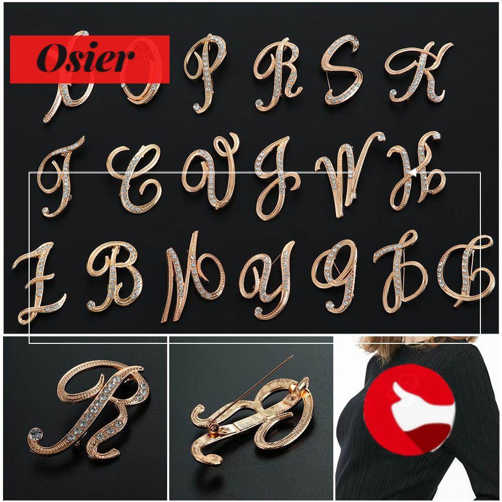 Ghim Cài Áo Hình 26 Chữ Cái Tiếng Anh Sáng Tạo Thời Trang Cho Nam Nữ|Trâm Cài Áo Kim Loại Chữ Cái|Phụ Kiện Vòng Cổ Áo Nhiều Màu Sắc Thời Trang|Clip