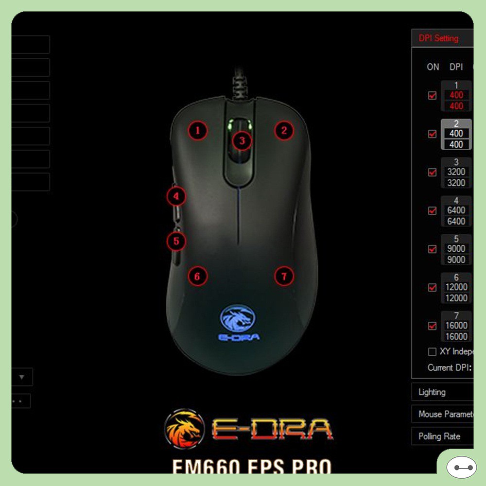 CHUỘT E-DRA EM660 PRO FPS LED RGB