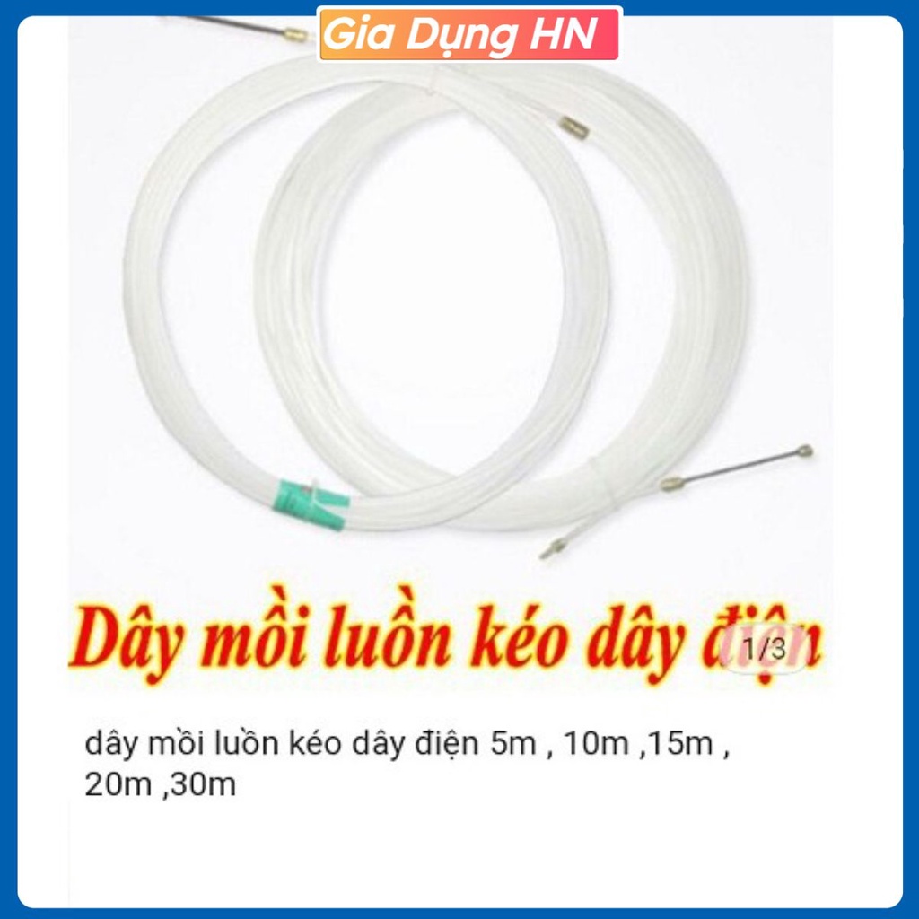 Dây mồi luồn kéo dây điện 5m 10m 15m 20m 25m 30m TẶNG 1 băng keo điện.