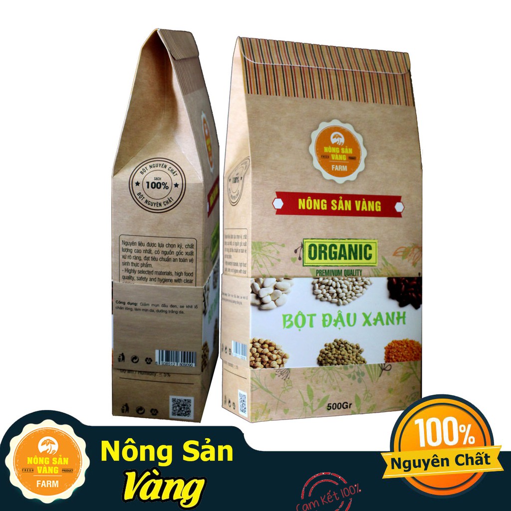 Bột đậu xanh nguyên chất trị nám 500gr - Nông Sản Vàng