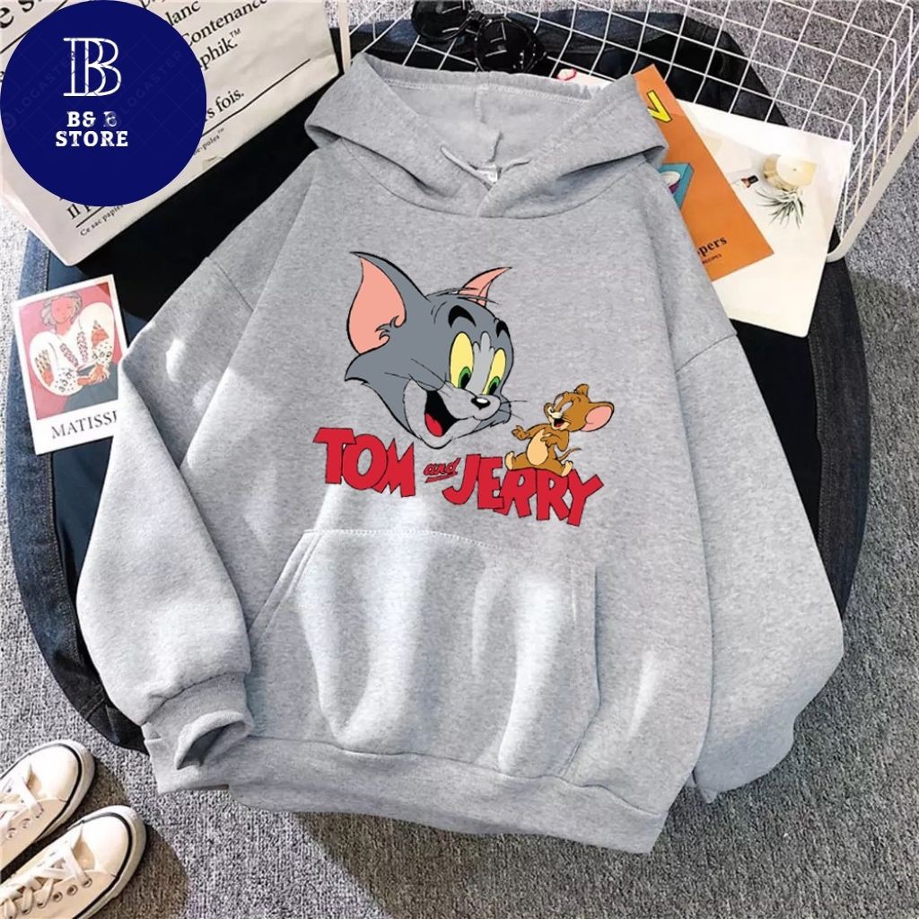 [ HOẠT HÌNH ] ÁO KHOÁC HOODIE NỈ UNISEX IN MÈO HOẠT HÌNH CỰC ĐẸP ÁO FORM NAM NỮ ĐỀU MẶC ĐƯỢC