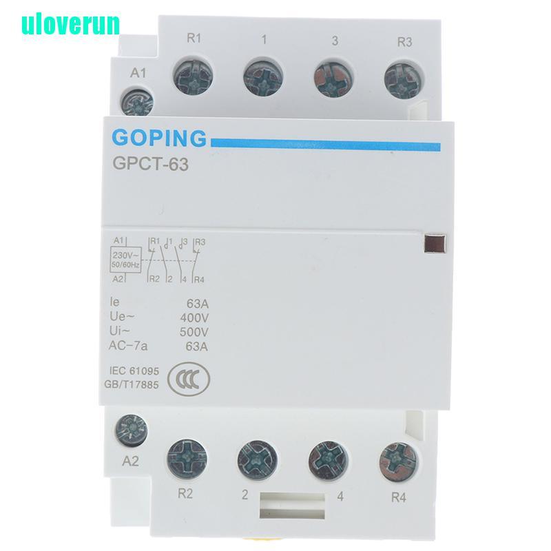 Thanh Ray Chuyển Đổi 4p 63a 2nc 2no 220v 400v ~ 50 / 60hz