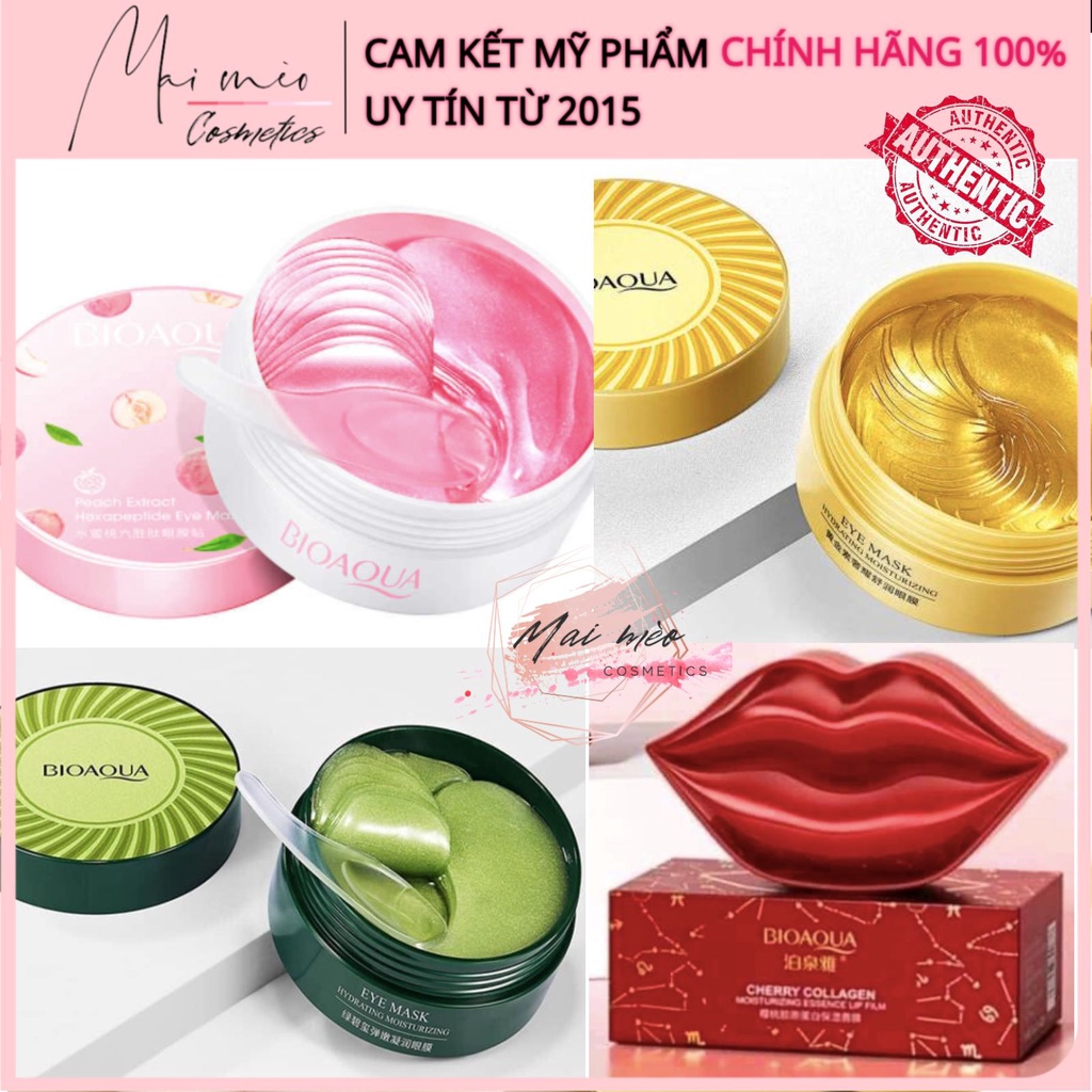 Mặt nạ mắt, mặt nạ môi bioaqua set 60 miếng | BigBuy360 - bigbuy360.vn
