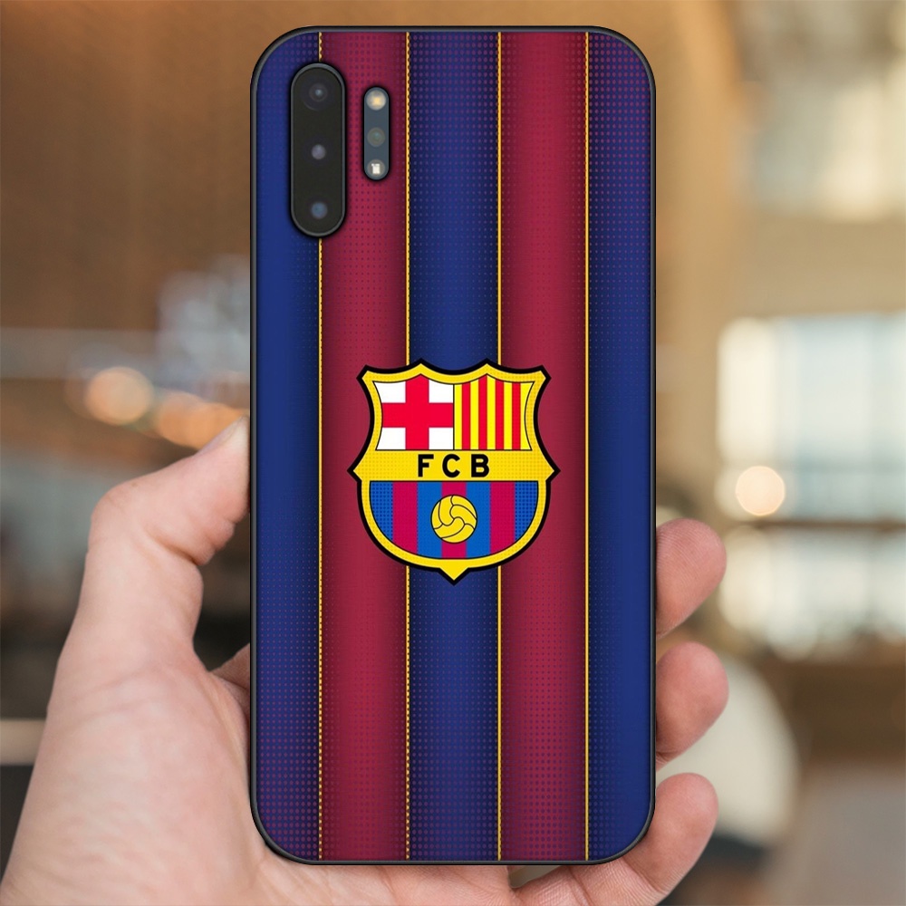 Ốp lưng Samsung Note 10 Plus viền đen in hình Barcelona Barca