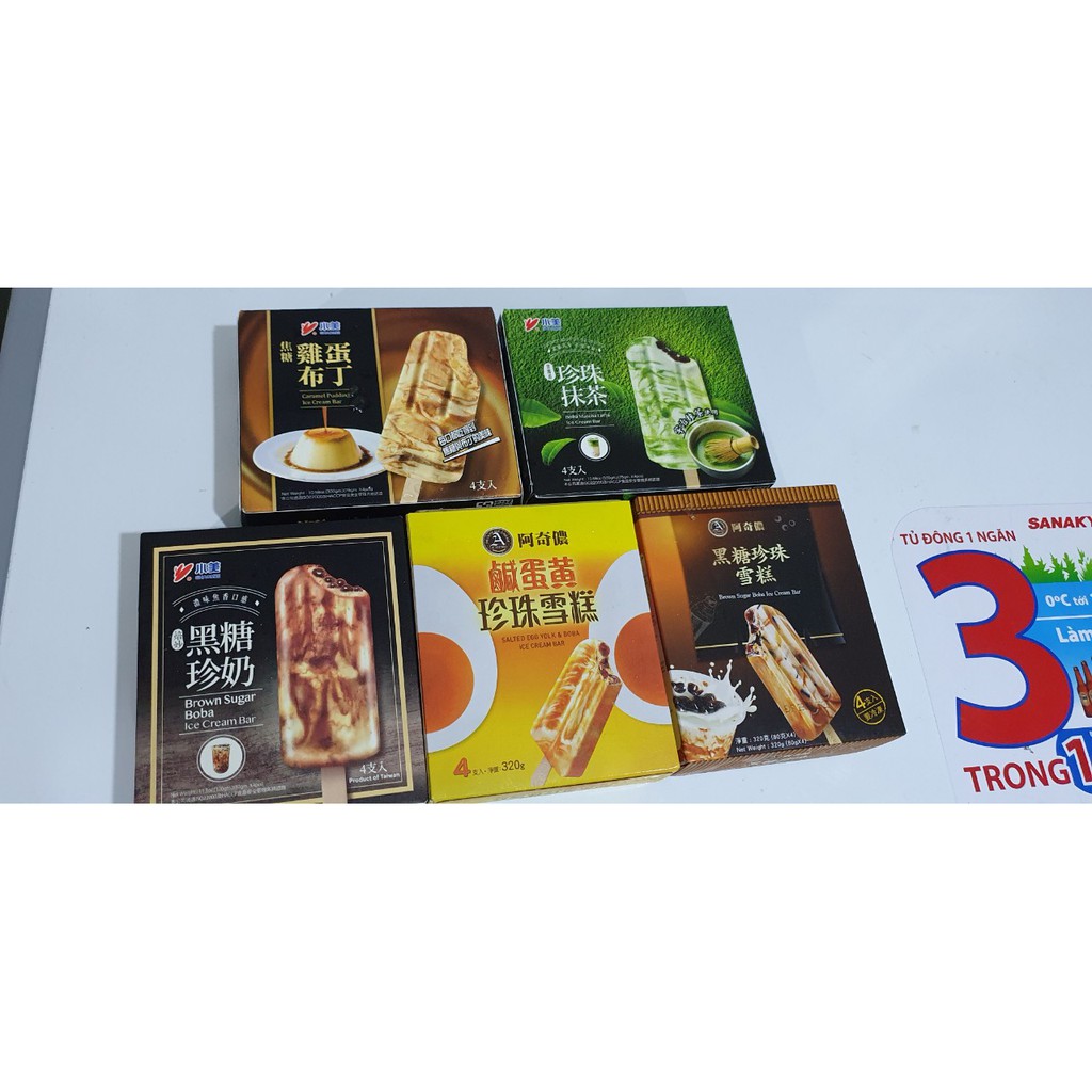 Kem cây trứng muối đường nâu Đài Loan Achino