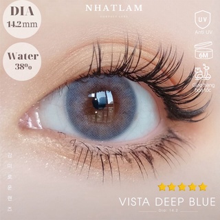 [KÈM VIDEO] Kính áp tròng xanh ngọc - Lens Cận Xám Xanh Hàn Quốc Từ 0 - 6 Độ