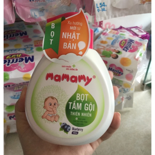 Sữa tắm gội tạo bọt mamamy- 400ml