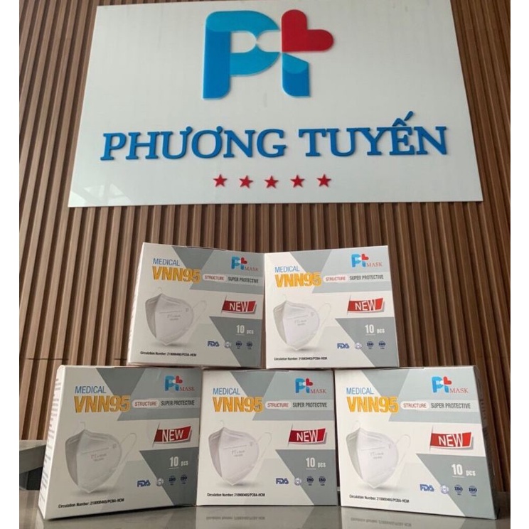 Khẩu Trang Y Tế N95 kháng khuẩn Pro Mask VN.N95 chống bụi mịn ( Hộp 10 cái) | BigBuy360 - bigbuy360.vn