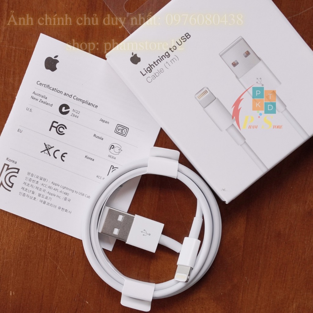 [ Cáp USB - Lightning ] Cáp Sạc IP X Zin 100% Dùng Cho IP 6,7,8,X, Giá Rẻ, Sạc Nhanh, Chất Lượng